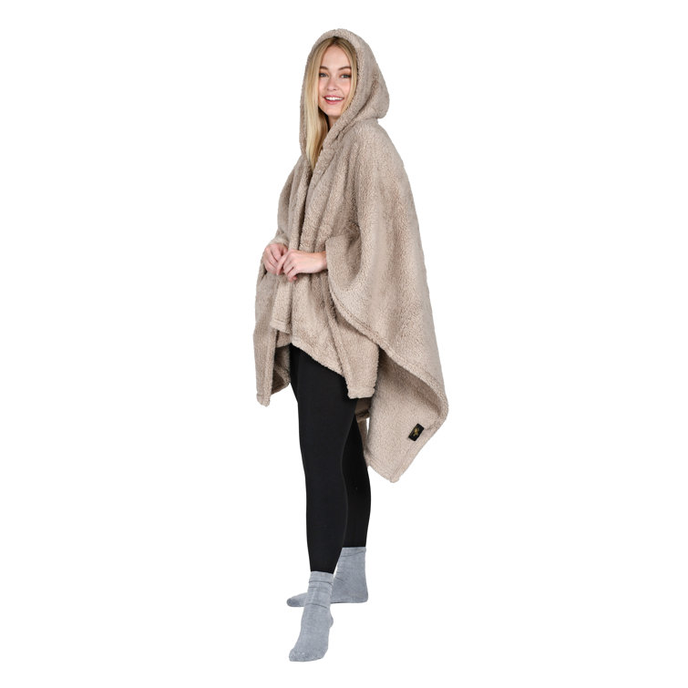 Sherpa poncho online blanket